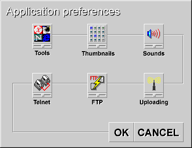 Application preferences dialog