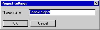 Project settings dialog