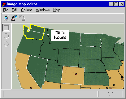 The image map editor
